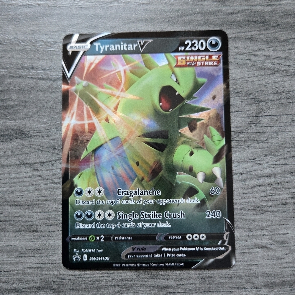Tyranitar V #SWSH109 Pokemon Promo Holo Card